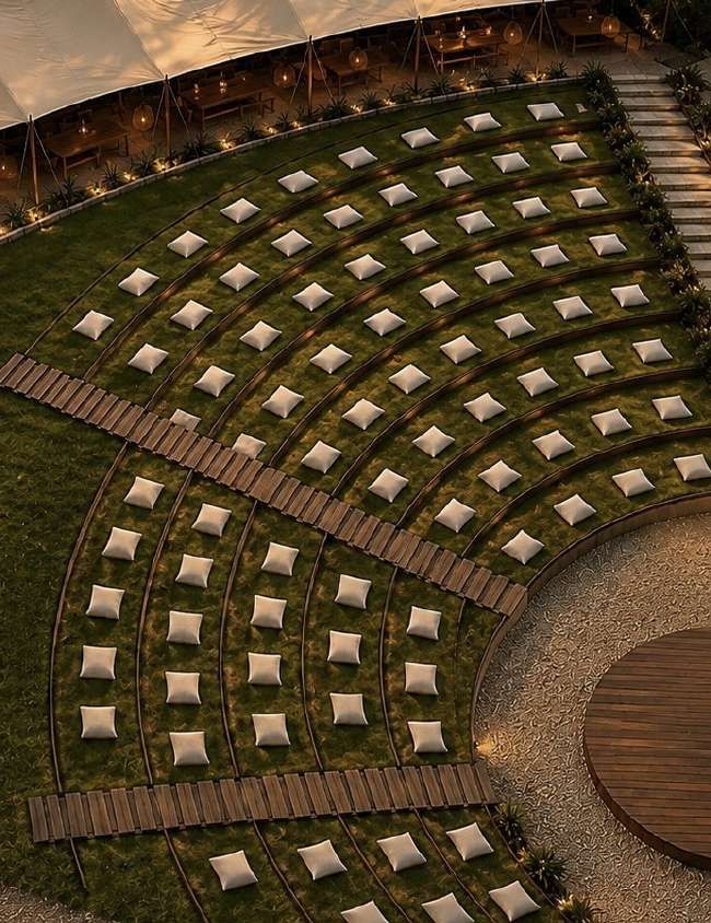 Le théâtre de verdure – Maison Célestine
