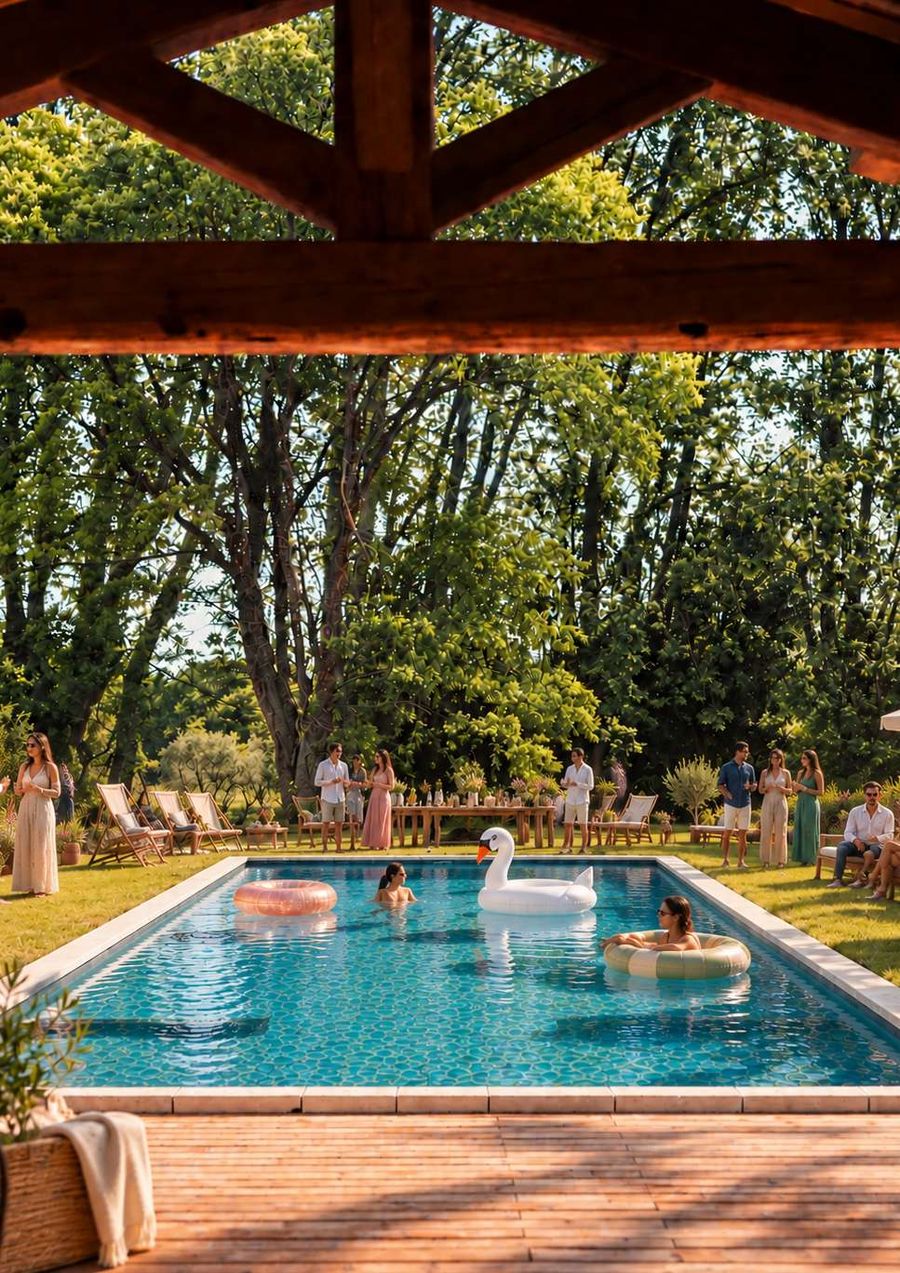 Le cocktail au bord de la piscine – Le Mas de la Massane